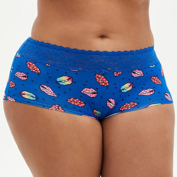 torrid Other - Torrid BOYSHORT PANTY - COTTON LIPS RAINBOW 4x